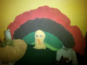 skirt transformed to a turkey